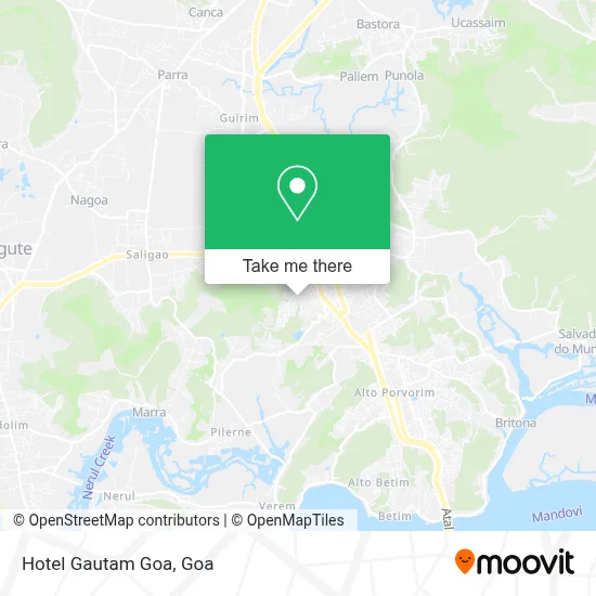 Hotel Gautam Goa map