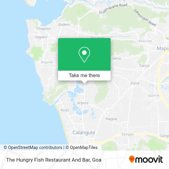 The Hungry Fish Restaurant And Bar map