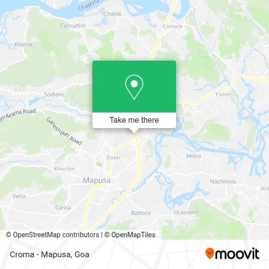 Croma - Mapusa map