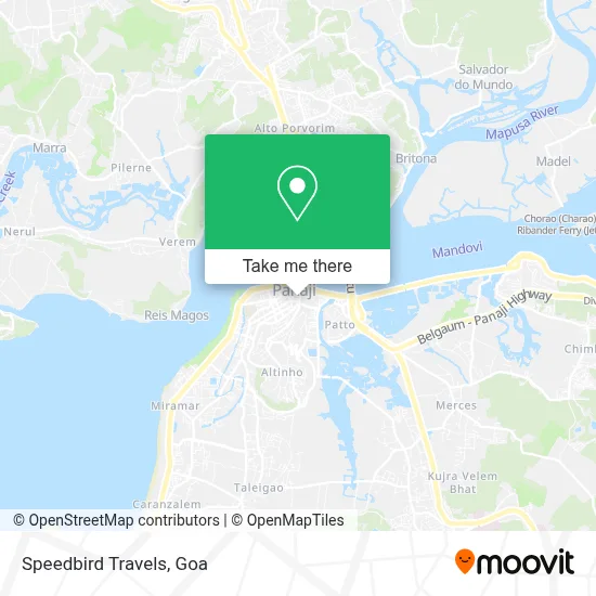 Speedbird Travels map