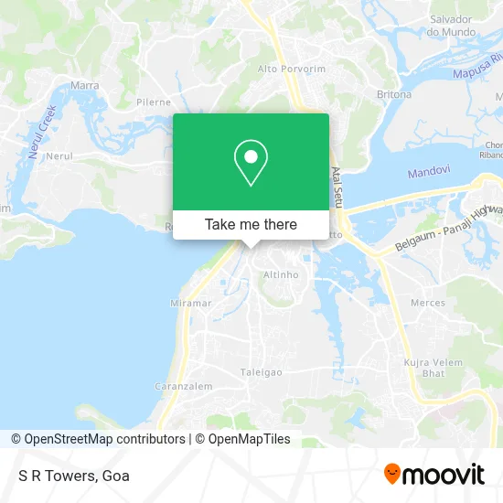 S R Towers map