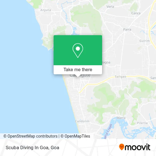 Scuba Diving In Goa map