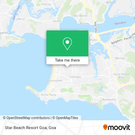 Star Beach Resort Goa map