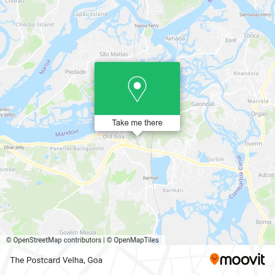 The Postcard Velha map