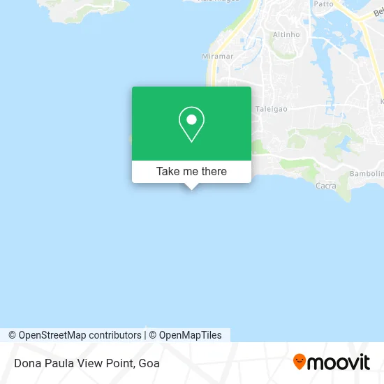 Dona Paula View Point map