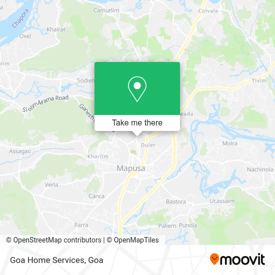 Goa Home Services map
