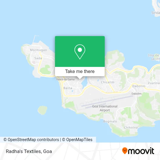 Radha's Textiles map