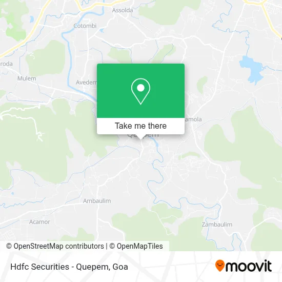 Hdfc Securities - Quepem map