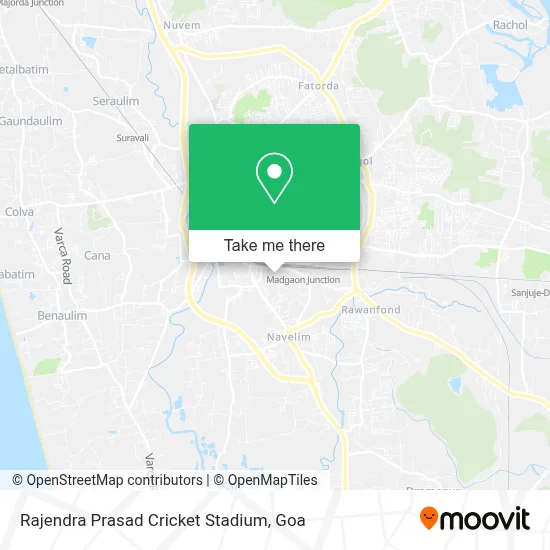 Rajendra Prasad Cricket Stadium map