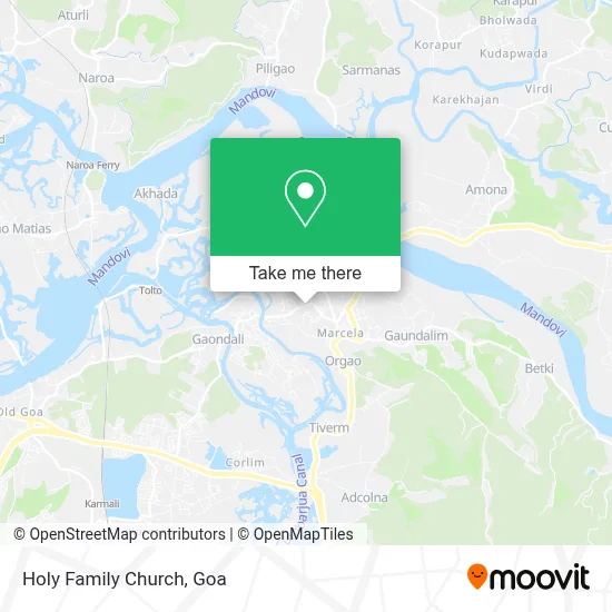 Holy Family Church map