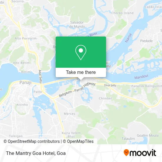 The Mantry Goa Hotel map