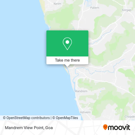 Mandrem View Point map