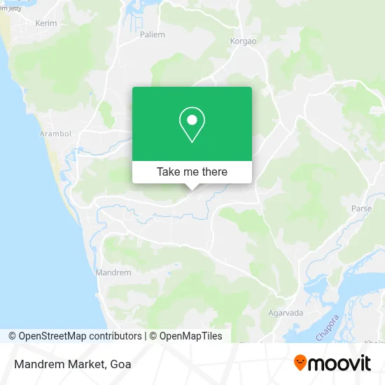 Mandrem Market map