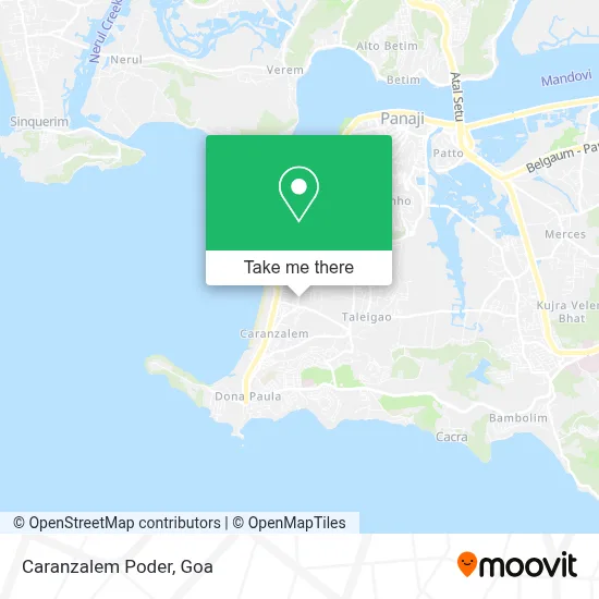 Caranzalem Poder map