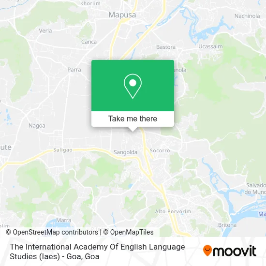 The International Academy Of English Language Studies (Iaes) - Goa map
