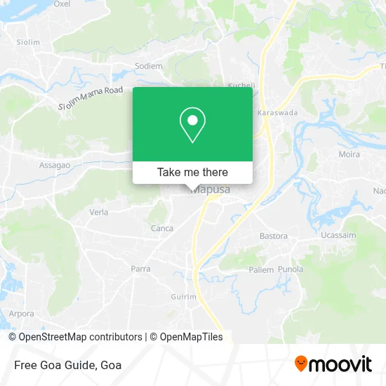 Free Goa Guide map