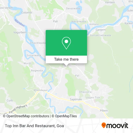 Top Inn Bar And Restaurant map