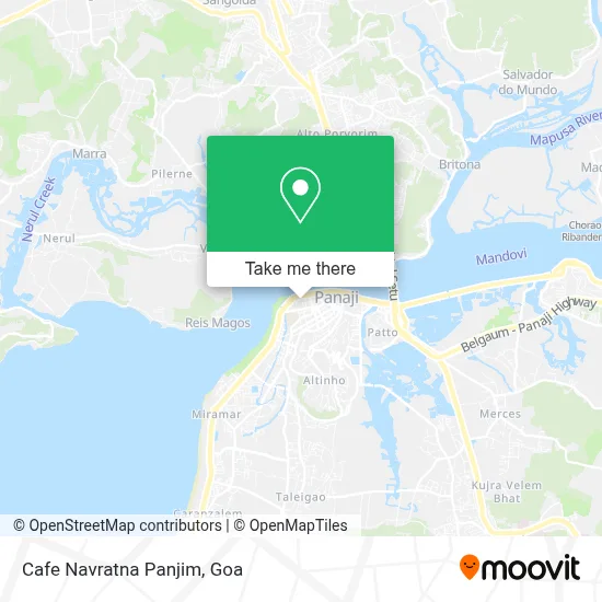 Cafe Navratna Panjim map