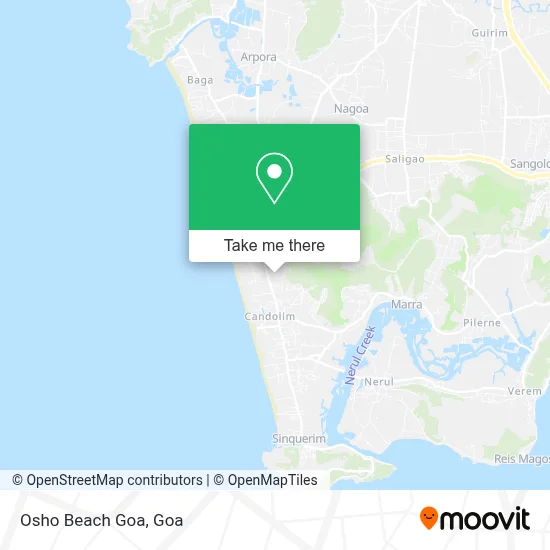 Osho Beach Goa map