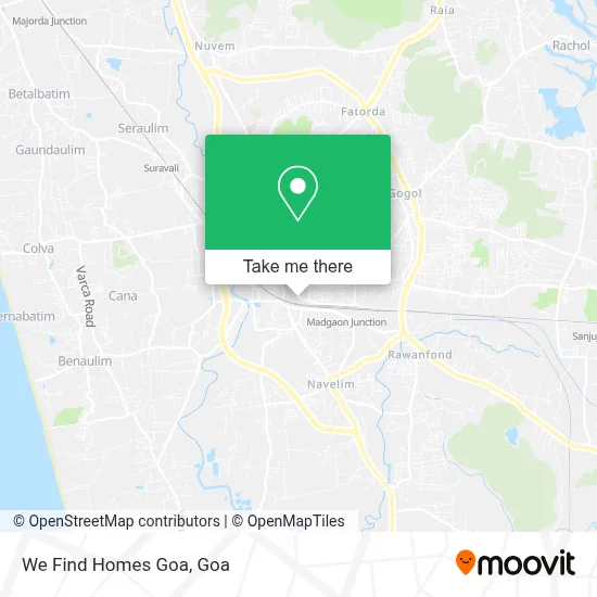 We Find Homes Goa map