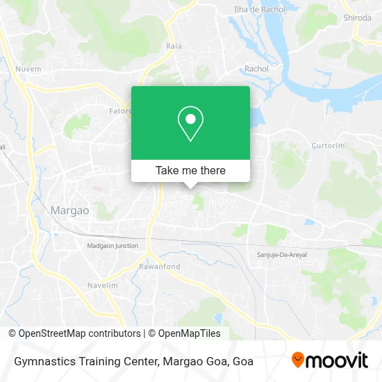 Gymnastics Training Center, Margao Goa map