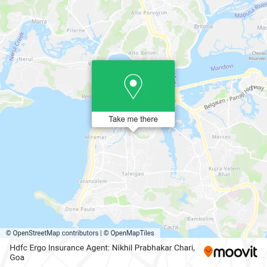 Hdfc Ergo Insurance Agent: Nikhil Prabhakar Chari map