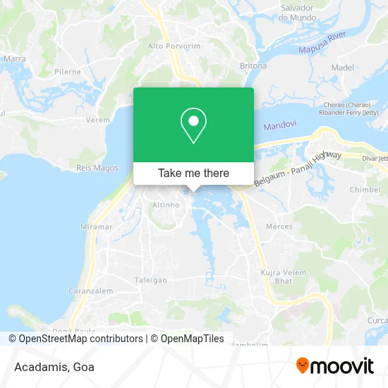 Acadamis map