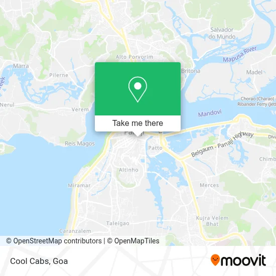 Cool Cabs map