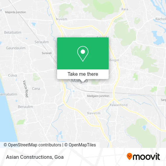 Asian Constructions map