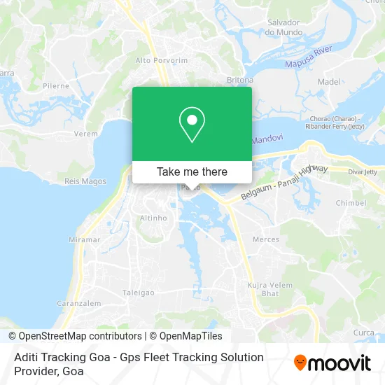 Aditi Tracking Goa - Gps Fleet Tracking Solution Provider map