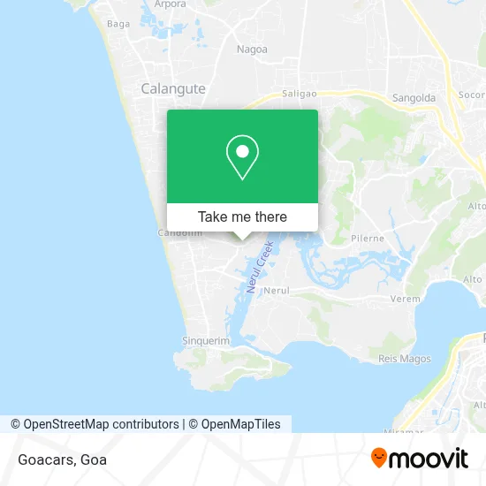 Goacars map