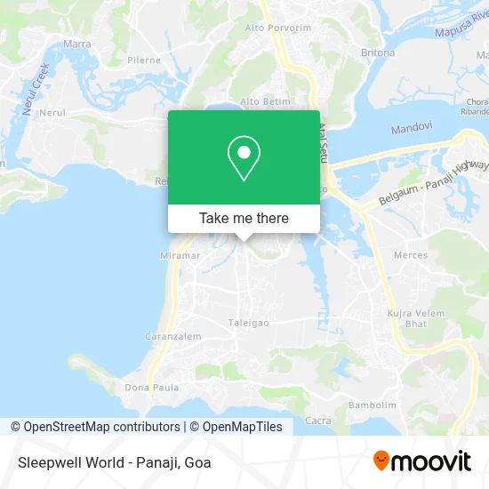 Sleepwell World - Panaji map