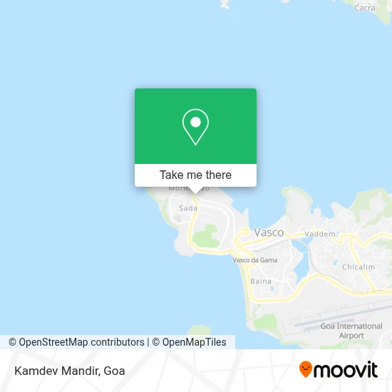 Kamdev Mandir map