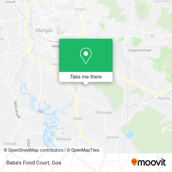 Baba's Food Court map