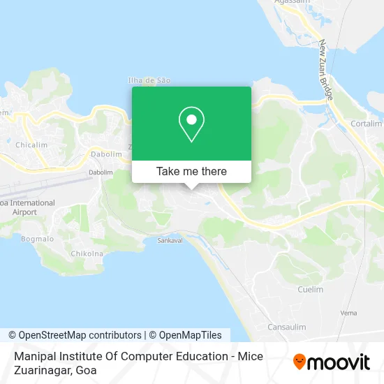 Manipal Institute Of Computer Education - Mice Zuarinagar map