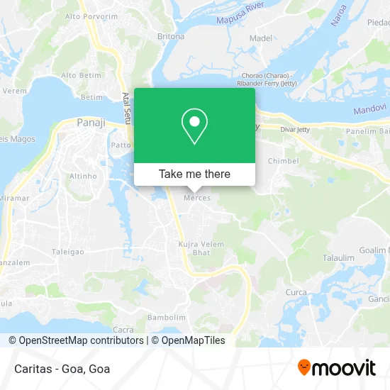 Caritas - Goa map