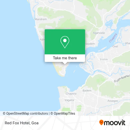 Red Fox Hotel map