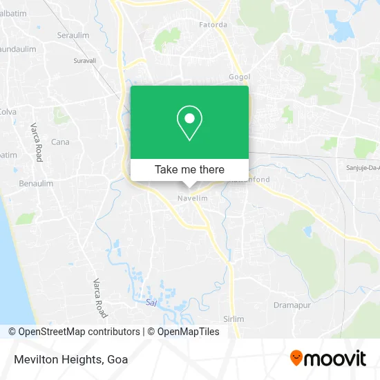 Mevilton Heights map