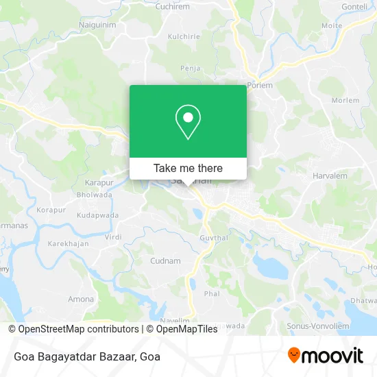 Goa Bagayatdar Bazaar map