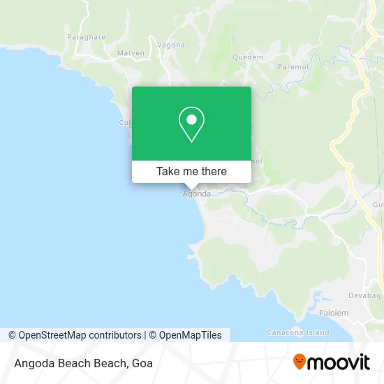 Angoda Beach Beach map