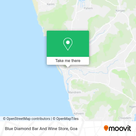 Blue Diamond Bar And Wine Store map