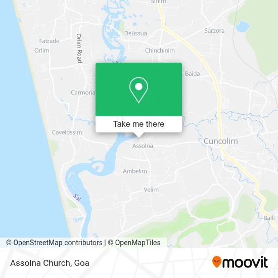 Assolna Church map