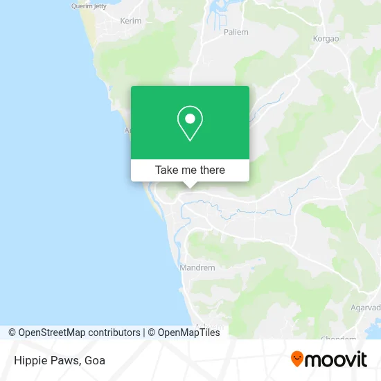 Hippie Paws map