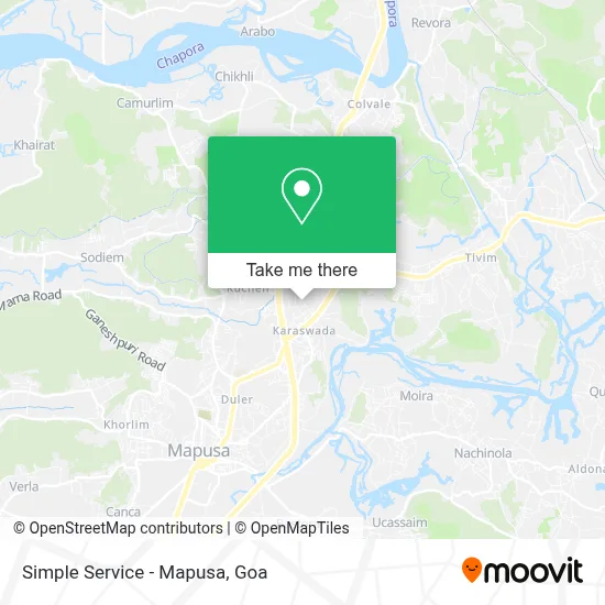 Simple Service - Mapusa map