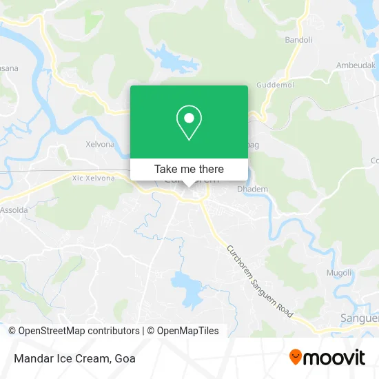 Mandar Ice Cream map
