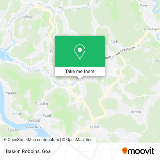 Baskin Robbins map