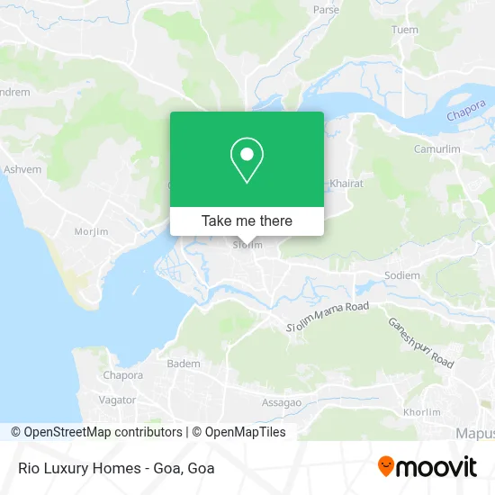 Rio Luxury Homes - Goa map
