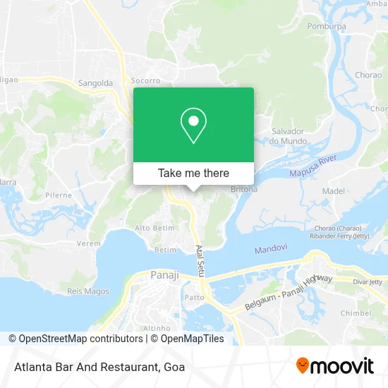 Atlanta Bar And Restaurant map