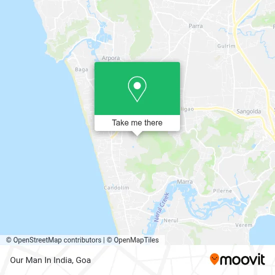 Our Man In India map