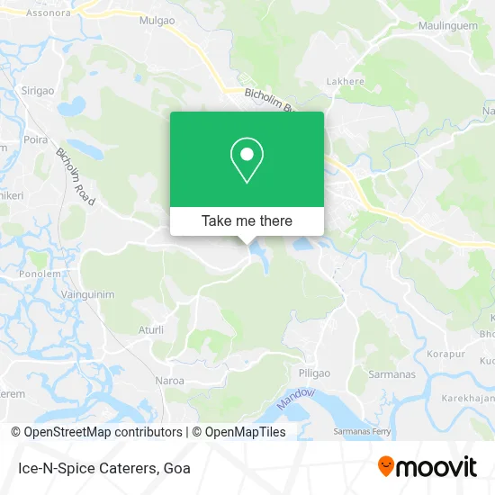 Ice-N-Spice Caterers map